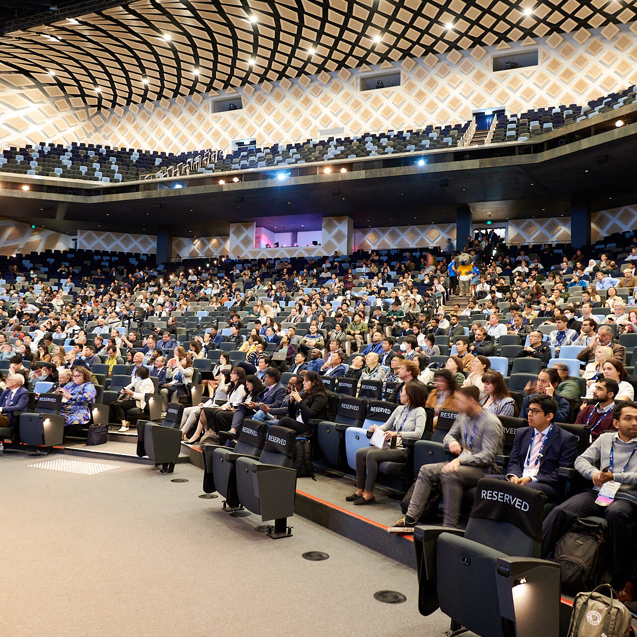 Conference at Darling Harbour Theatre Interior Photo· ICC Sydney. 2500 seated capacity. Photography By orlandosydney.com